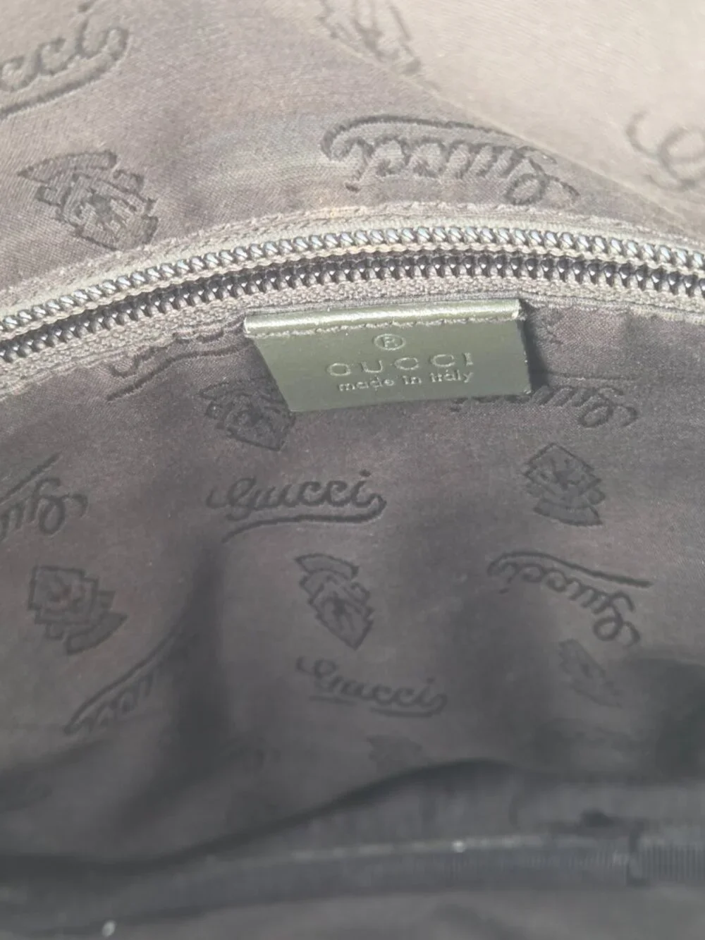 Gucci GG Imprime Medium Messenger Bag | Olive Green Monogram | Authentic